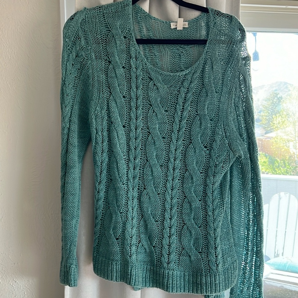 Beautiful high quality Garbet Hill cotton linen sweater